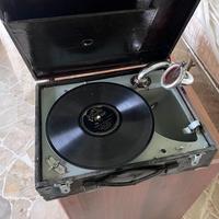 Grammofono vintage a valigetta - Funzionante, pezz