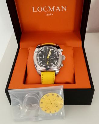 Orologio cronografo Locman, quarzo, acciaio 
