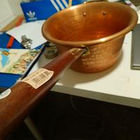 paiolo in rame con manico   Lar