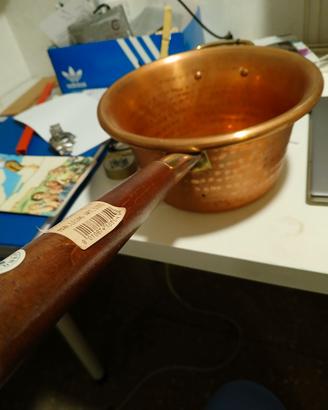 paiolo in rame con manico   Lar