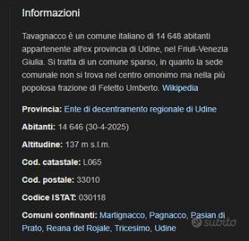 In comune di tavagnacco