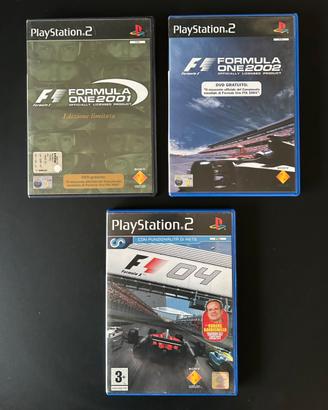 Bundle PS2 stagioni F1 2001 - 2002 - 2004