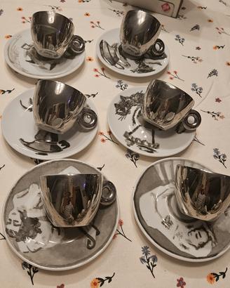 Raro set 6 tazzine Illy Art Collection 