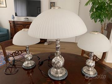 Set di lampade in argento di Ottaviani