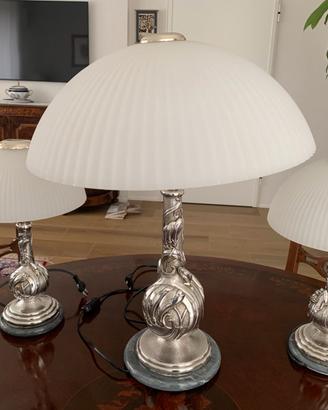 Set di lampade in argento di Ottaviani