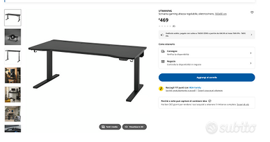 Scrivania ad altezza regolabile Ikea Utmaning