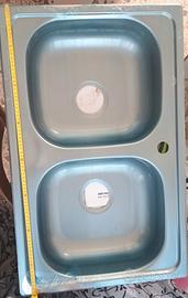 Lavello  INOX NUOVO 2VASCHE