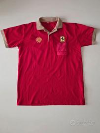 Ferrari Polo Vintage Rara L Rosso