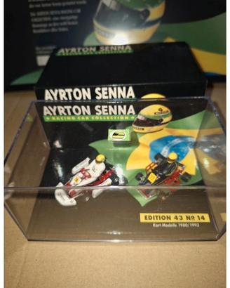 Go Kart Ayrton Senna racing car collection 1:43