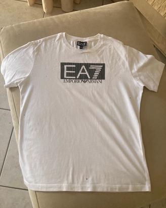 T-shirt Emporio Armani 12 anni cotone bianca