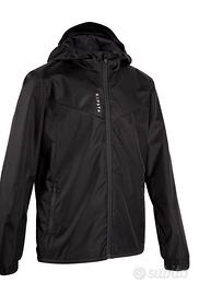 Giacca impermeabile calcio bimbo nera