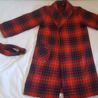 Vestaglia motivo scozzese rosso bambina