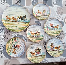 Servizio piatti porcellana/ceramica vintage