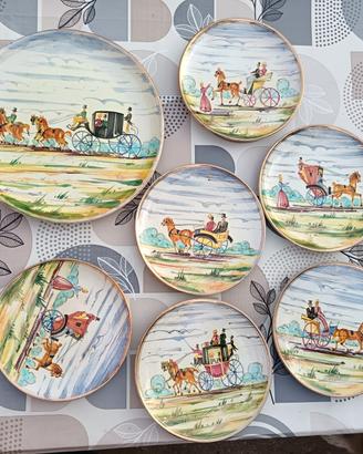 Servizio piatti porcellana/ceramica vintage