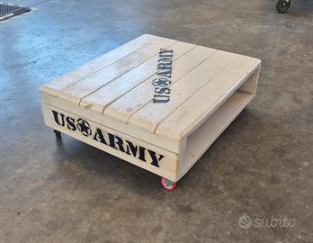 Tavolino contenitore stile industrial shabby