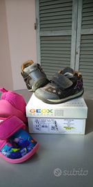 Scarpetta Geox n.23+pantofola Disney n.22