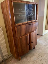 Credenza Art Decó con vetro serigrafato