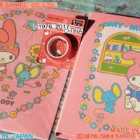 Vintage SANRIO MELODY 1976 Adesivo Quaderno Nastro
