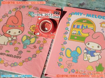 Vintage SANRIO MELODY 1976 Adesivo Quaderno Nastro