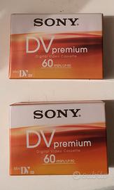2 SONY DV PREMIUM da 60 minuti