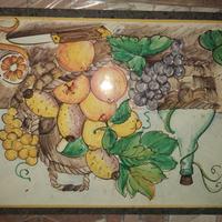 pannelli pietra lavica decorati a mano  misura 30x