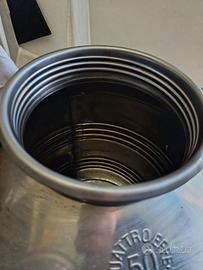 Bidone acciaio 50 litri con rubinetto