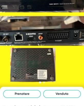 decoder per digitale terrestre modello ts 8001