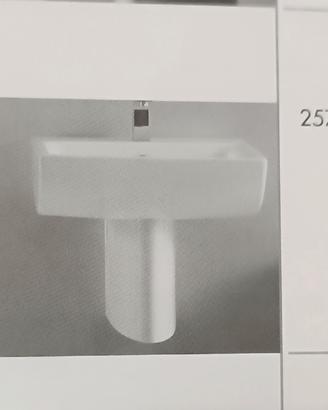 LAVABO SOSPESO CON SEMICOLONNA