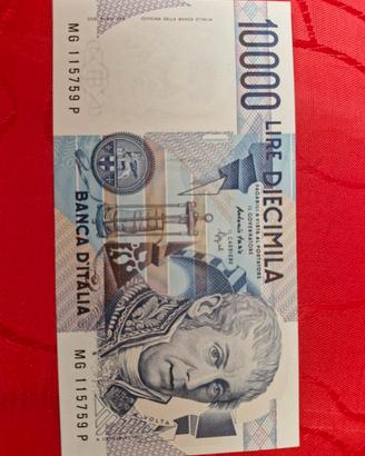 Banconota da 10000lire Volta in fior di stampa 