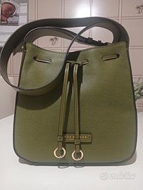 Borsa donna The Bridge Carlotta  Verde Fico/Oro