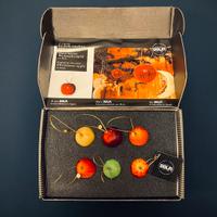 Esclusivo set “Christmas Apples” in legno (Dolfi)