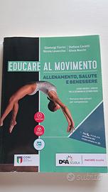 libro  di scienze motorie  e letteratura italiana