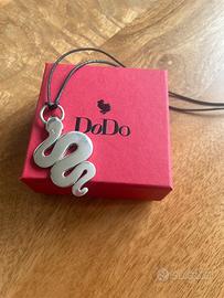 Ciondolo Dodo serpente maxi argento