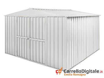 Box in Acciaio da giardino 360x345cm bianco