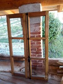 2 finestre in castagno - bellissime