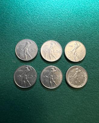 Micromonete 50 Lire
