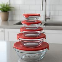 set contenitore in vetro 