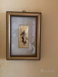 Dipinto a mano su foglio d’oro 24 carati