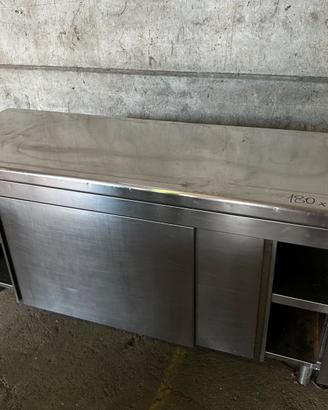 Mobile inox bancone da cucina
