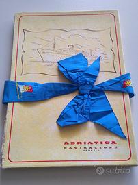 Cofanetto menu crociera d'epoca Illiria 1964