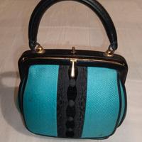 Borsetta vintage anni 50 - 60 colore verde acqua 