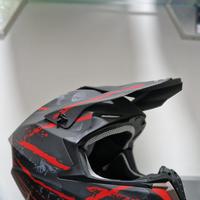 CASCO DIEFFE CROSS NERO E ROSSO