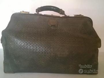 Antica Borsa da Medico Vintage in Pelle
