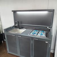 cucine da esterno in alluminio