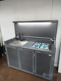 cucine da esterno in alluminio