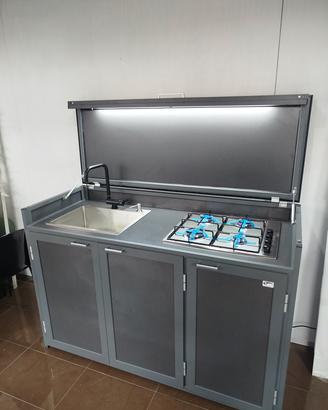 cucine da esterno in alluminio