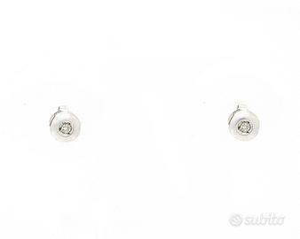 Orecchini punto luce cipollino 0,06 carati