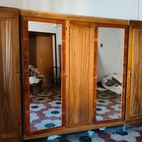Armadio e comodini anni 45/50 in legno artigianali