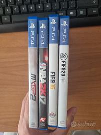 lotto PS4: fifa 16 e 20 + nba 2k17 + mxgp2