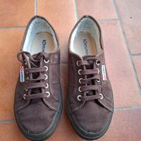 Superga marroni con imbottitura invernali donna